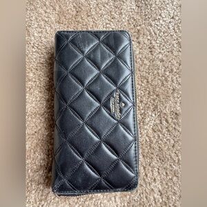 Kate Spade Black Quilted Leather Clutch
